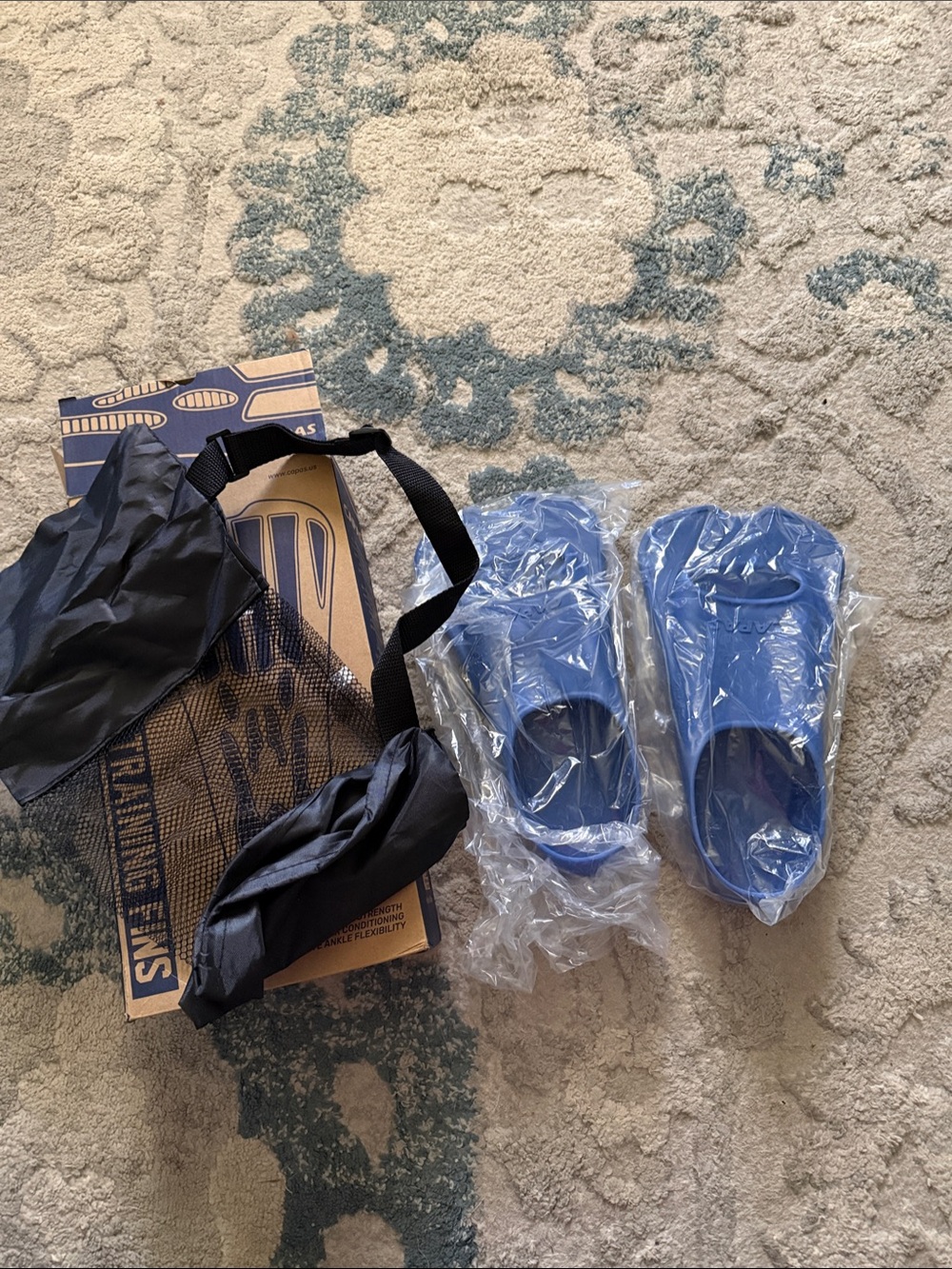 Blue Capas Short Blade Training Fins